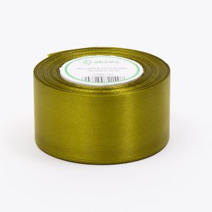 Wstążka satynowa Akces Oliwkowa, 38mm x 33m
